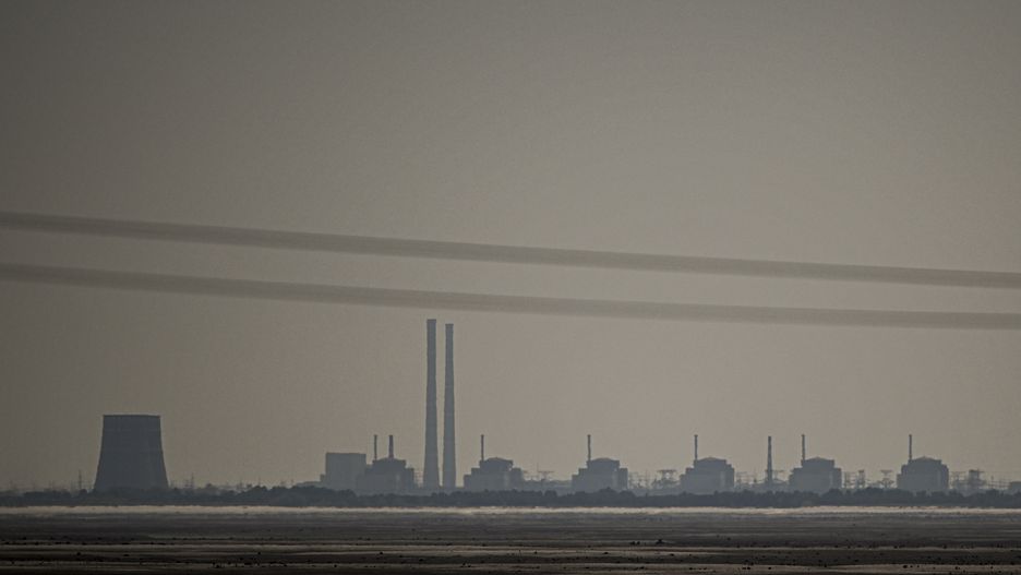 Elektrownia atomowa na Zaporożu w Ukrainie