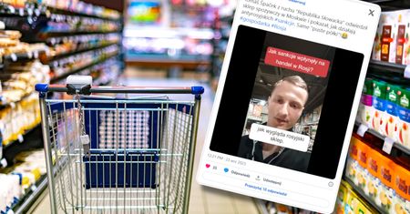 Poszedł na zakupy w Moskwie. Tak wyglądają "puste półki"