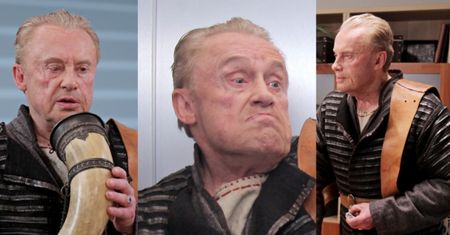 Olbrychski jako Wiedźmin w "Daleko od noszy". "Przerażony personel szpitala wezwie go na pomoc" (ZDJĘCIA)