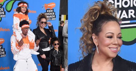 Mariah Carey integruje się z rodziną na ściance