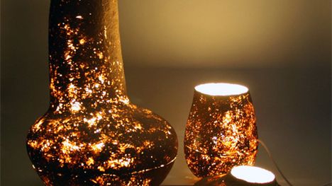 Lampa imitująca rozżarzony kamień 1