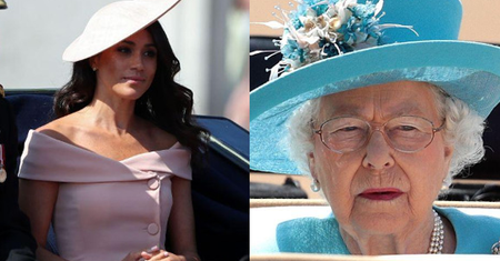 Księżna Meghan ZŁAMAŁA PROTOKÓŁ na urodzinach królowej Elżbiety? Wątpliwości budzi jej sukienka...