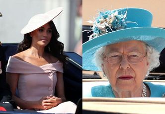 Księżna Meghan ZŁAMAŁA PROTOKÓŁ na urodzinach królowej Elżbiety? Wątpliwości budzi jej sukienka...