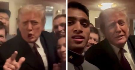Nagranie z Trumpem stało się viralem. W ostatniej chwili ugryzł się w język