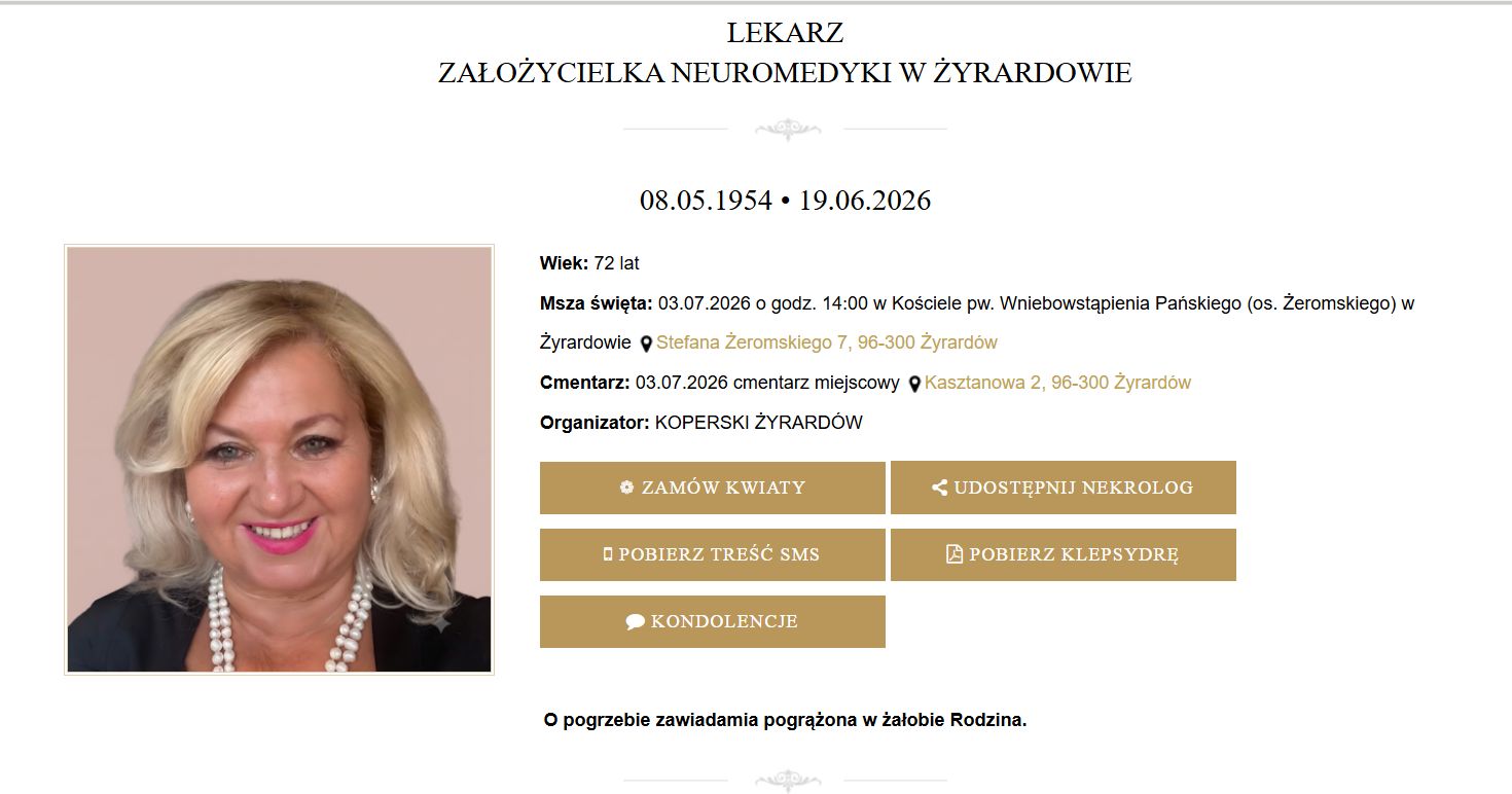 Podano datę pogrzebu Emilii Kotewskiej-Avramcevej.