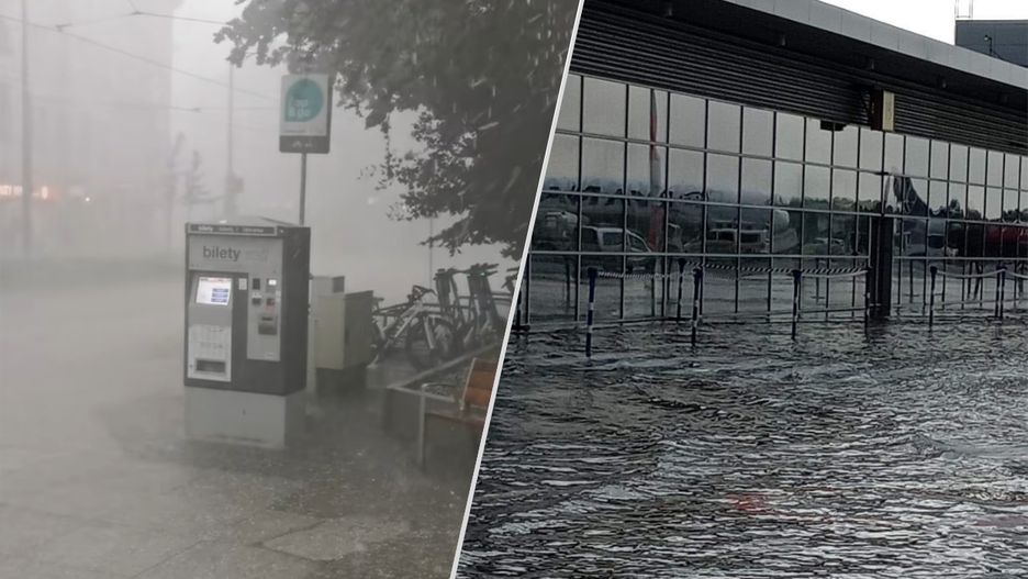 Ulewa przeszła nad Poznaniem