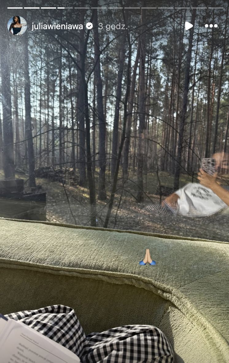 Widok z okna Julii Wieniawy na las