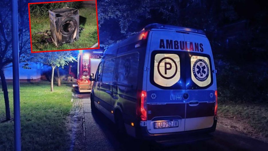 Pralka spowodowała pożar w Lublinie