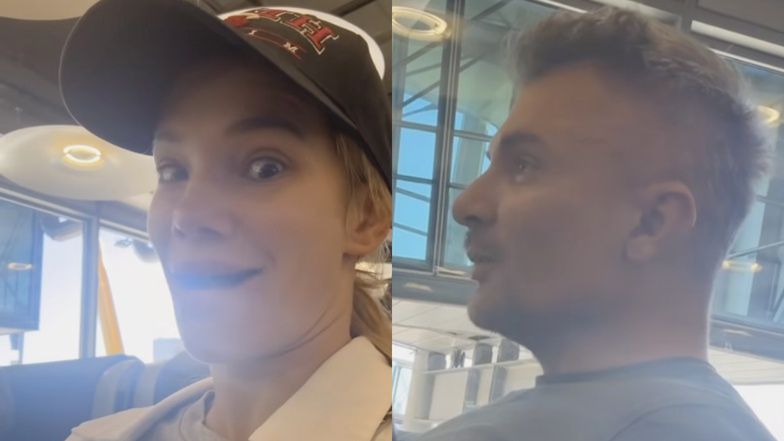 Maja Bohosiewicz z mężem