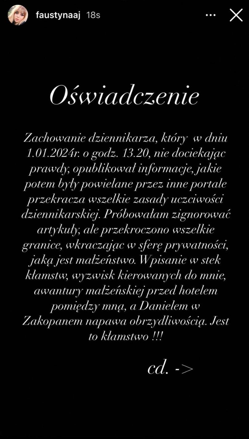 Żona Daniela Martyniuka wydała oświadczenie