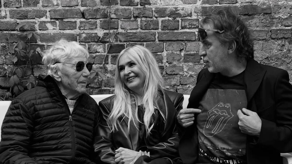 Monika Olejnik i jej partner oraz Tadeusz Rolke