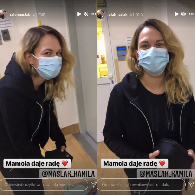 Córka Rafała Maślaka trafiła do szpitala. Jego żona musiała spać na fotelu