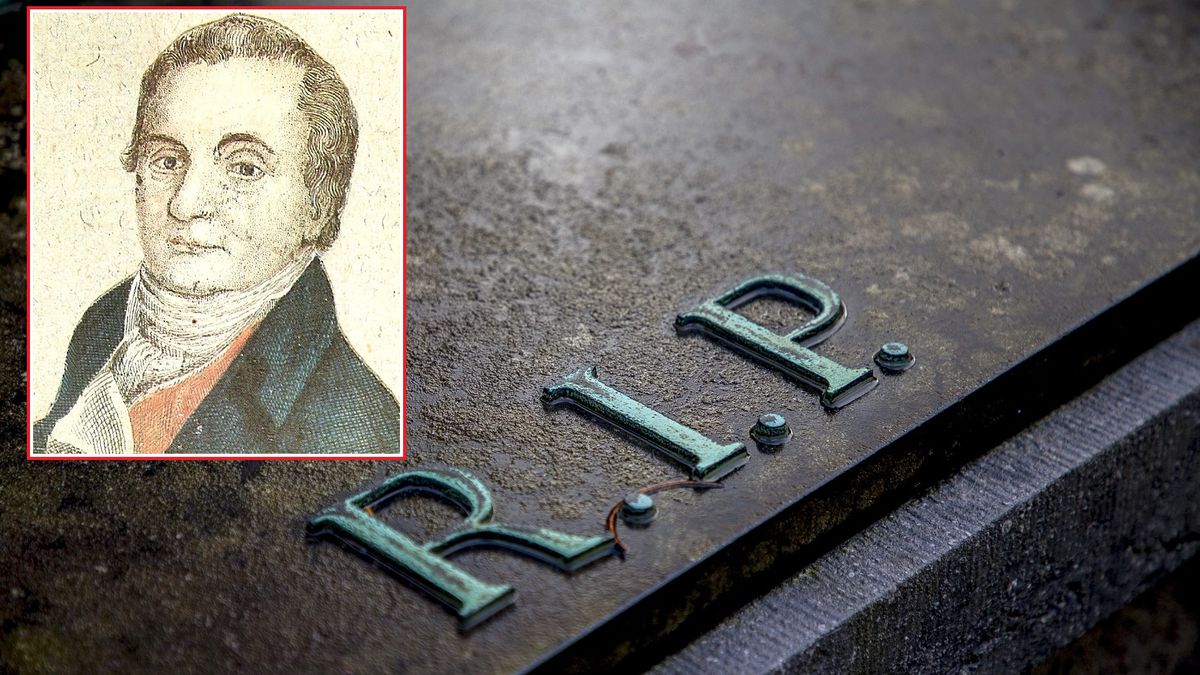 Józef Wybicki jest autorem polskiego hymnu. Jego grób znajduje się w Brodnicy