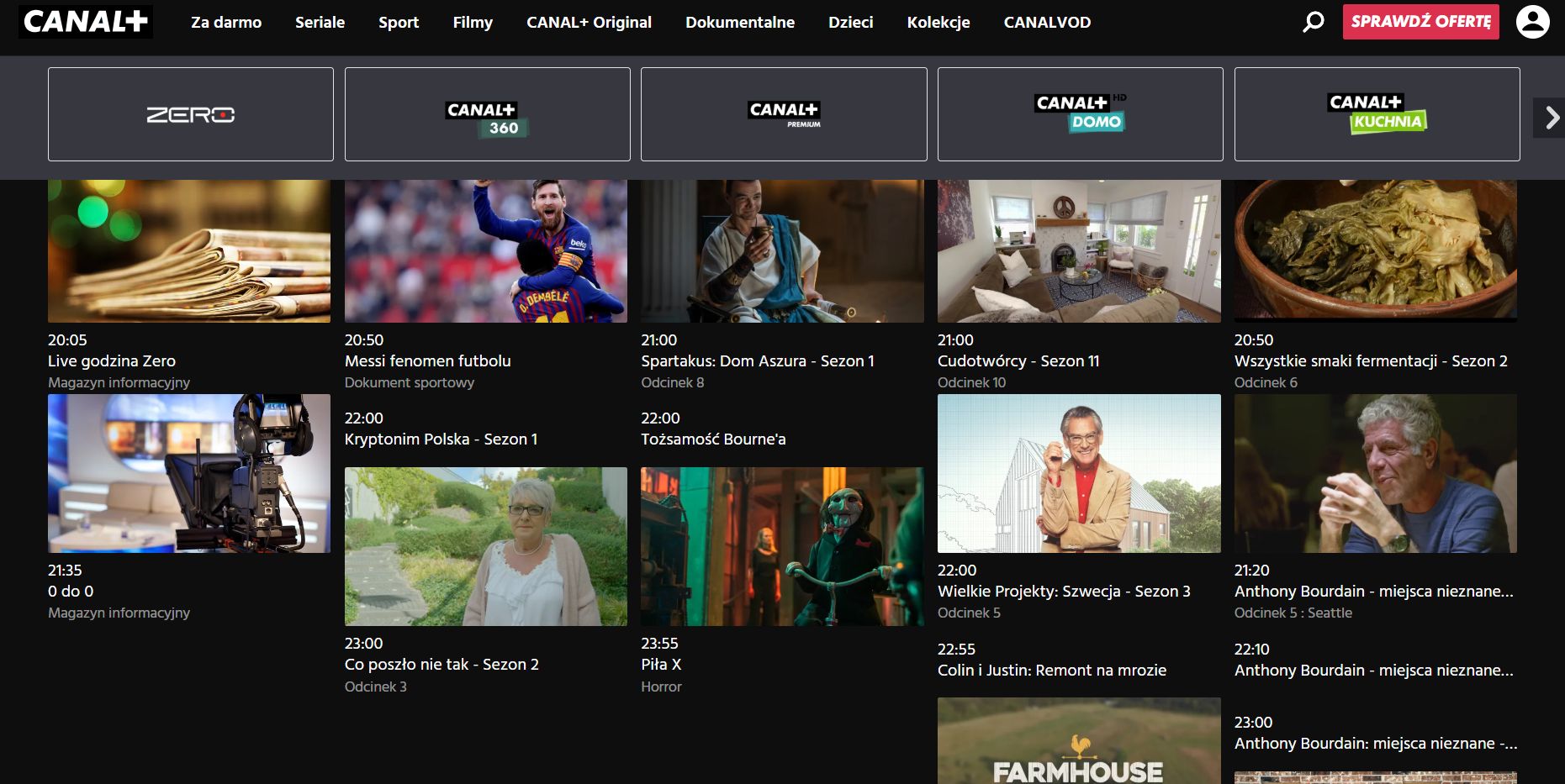 Ramówka Kanału Zero TV