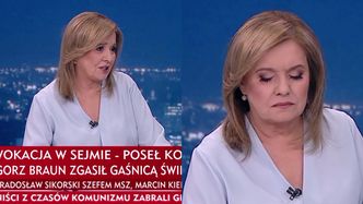 Danuta Holecka zniknęła z "Wiadomości", ale odnalazła się w TVP Info. Doszło do burzliwej wymiany zdań: "Ale co mi pan WMAWIA..."