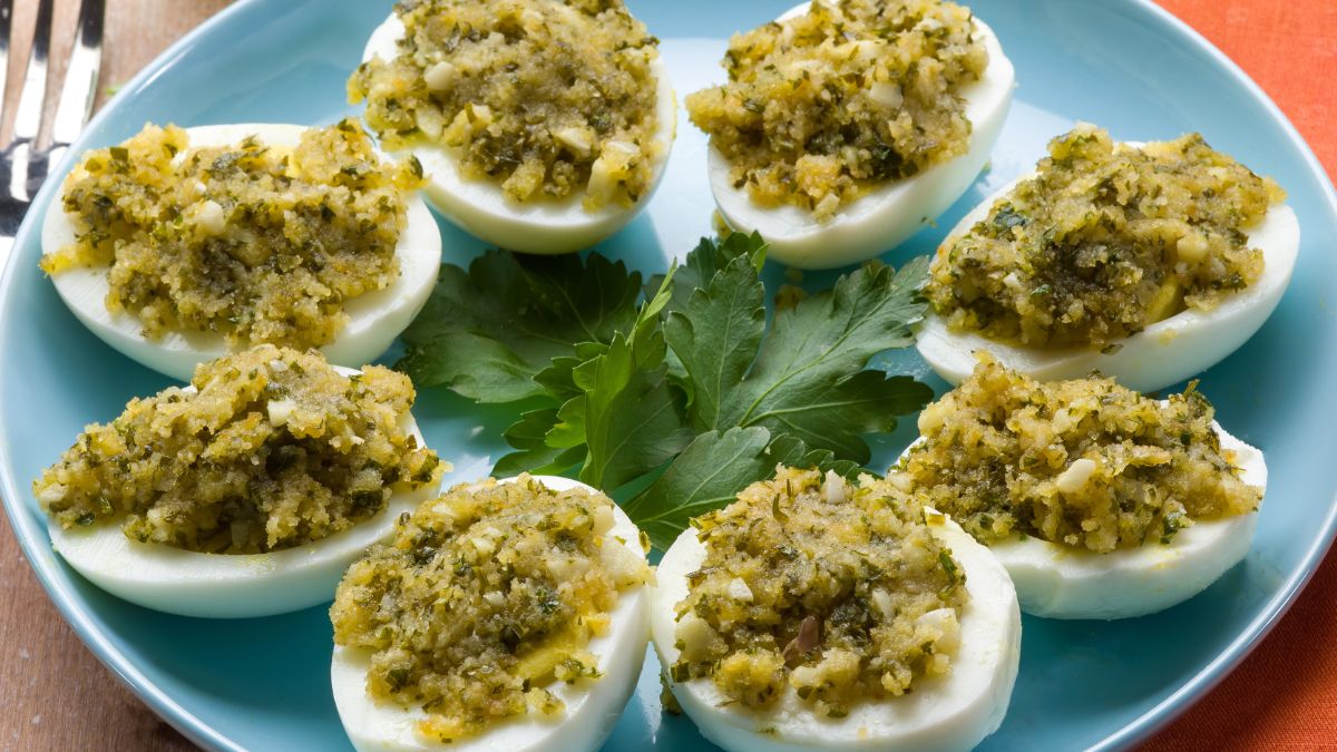 Jajka faszerowane pieczarkami