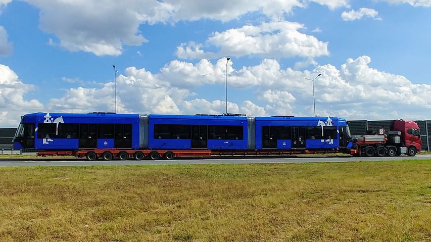 Transport krakowskiego tramwaju.