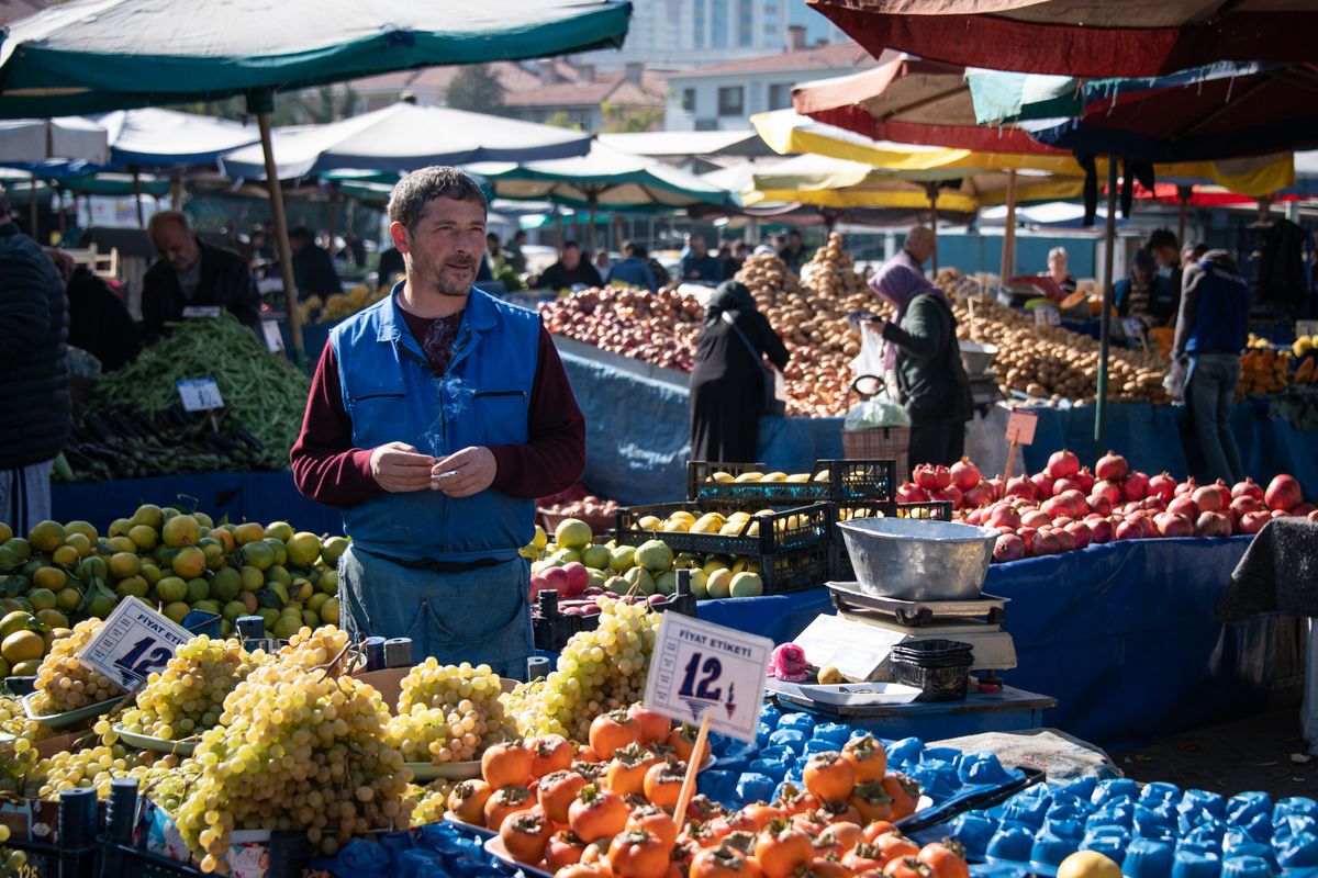 Ceny żywności w Turcji wzrosły w ciągu roku o 71 proc. - wynika z raportu OECD