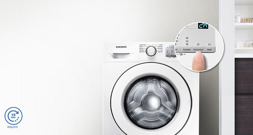W pralce marki Samsung można ustawić czas zakończenia prania