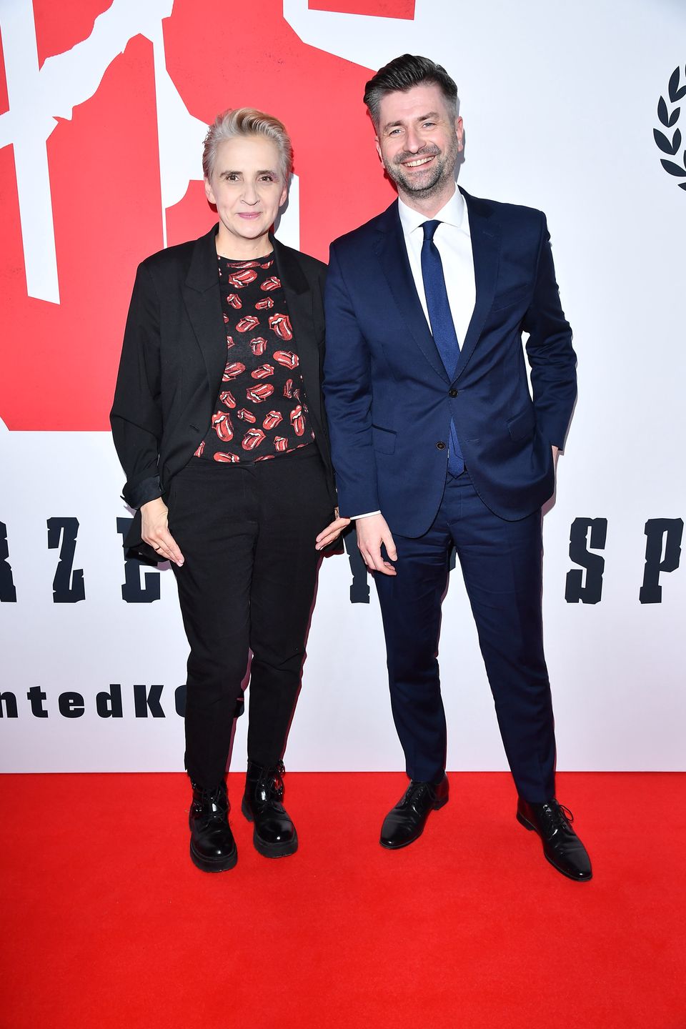 Joanna Scheuring-Wielgus i Krzysztof Śmiszek na premierze filmu "Kos"