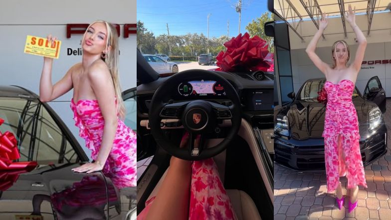 Caroline Derpienski chwali się nowym autem