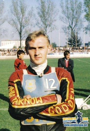 Janusz Kapustka w barwach Jaskółek, rok 1986