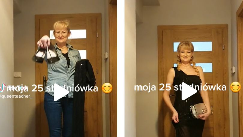 Nauczycielka nagrała, jak ubrała się na studniówkę