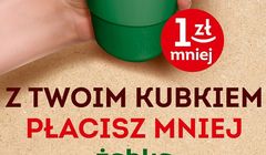 Żabka jak Starbucks. Klienci, którzy przyjdą z własnym kubkiem zapłacą za kawę o 1 zł mniej