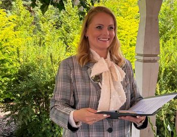 Aktorka "M jak miłość" poprowadziła ślub pary z zespołem Downa. "Dostąpiłam tego zaszczytu"