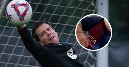 Wojciech Szczęsny debiutuje w Barcelonie, a córka uroczo mu kibicuje. Marina wszystko pokazała