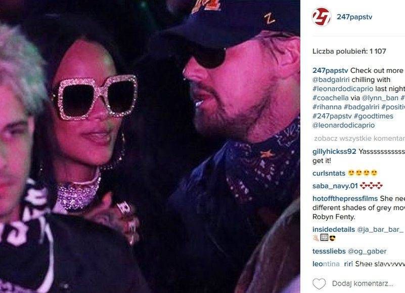 Rihanna i Leonardo DiCaprio na festiwalu Coachella