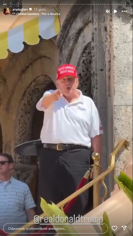 Aneta Glam chwali się wizytą w rezydencji Donalda Trumpa