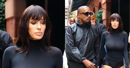 Bianca Censori i Kanye West snują się ulicami Nowego Jorku. Żona rapera odsłoniła piersi w stylizacji z prześwitami