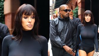 Bianca Censori i Kanye West snują się ulicami Nowego Jorku. Żona rapera odsłoniła piersi w stylizacji z prześwitami