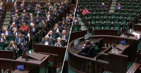 Zaczęli opuszczać salę. Zareagował Hołownia