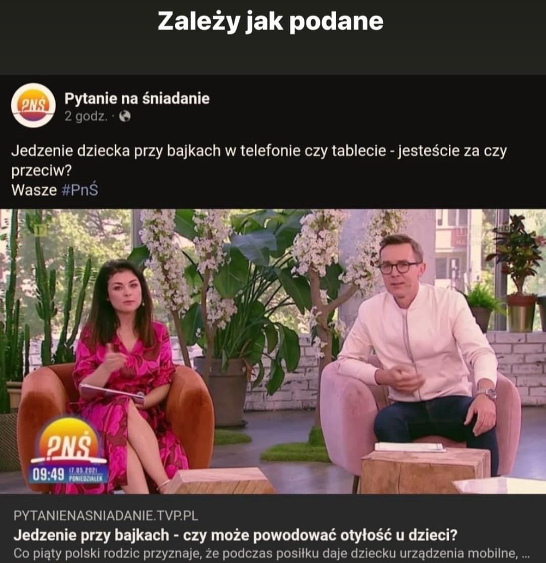 Wpadka na profilu facebookowym "Pytanie na Śniadanie"