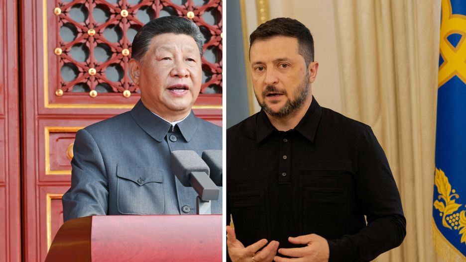 Xi Jinping i Wołodymyr Zełenski