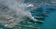 USA. Wybuch i pożar na okręcie wojskowym. Gęsty dym nad San Diego [Zobacz wideo]