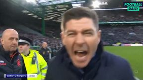 Derby Glasgow. Celtic - Rangers: Steven Gerrard oszalał po wyjazdowym zwycięstwie (wideo)