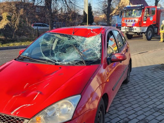 Fatalny wypadek na skrzyżowaniu ul. Małachowskiego (fot. KMP Rybnik)