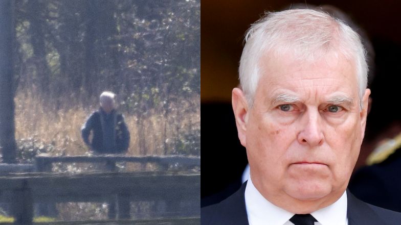 Andrzej Mountbatten-Windsor przyuważony na spacerze