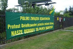 Protest działkowców (ZDJĘCIA)