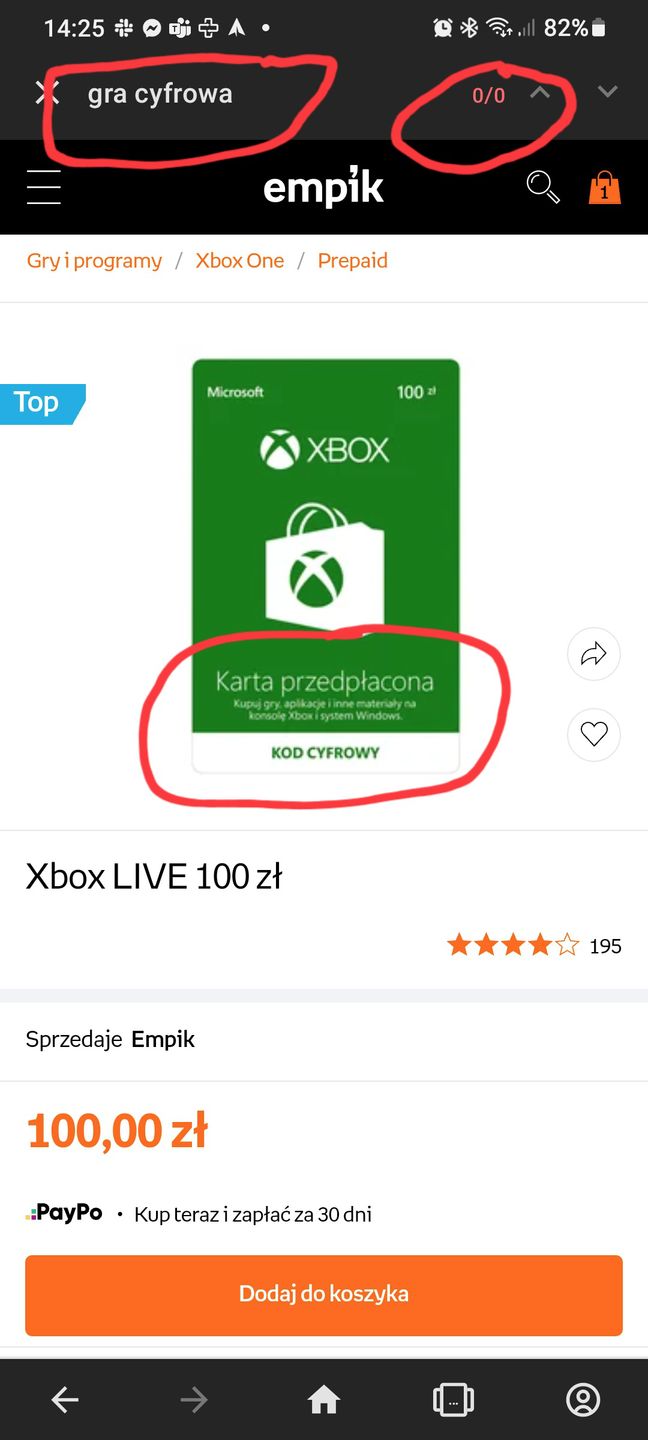 Karta produktowa na stronie Empik.com