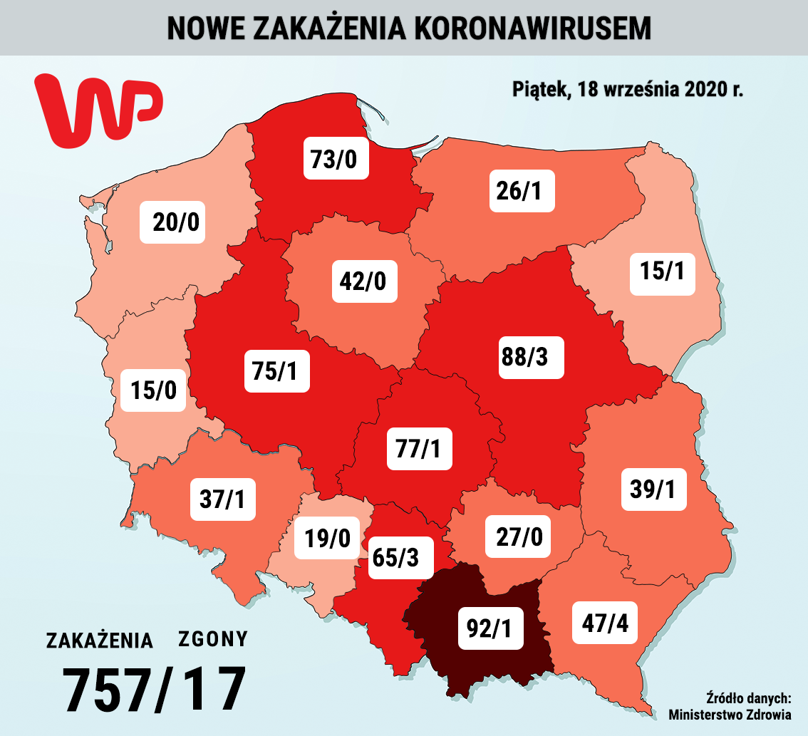Koronawirus w Polsce. Nowe przypadki zakażenia