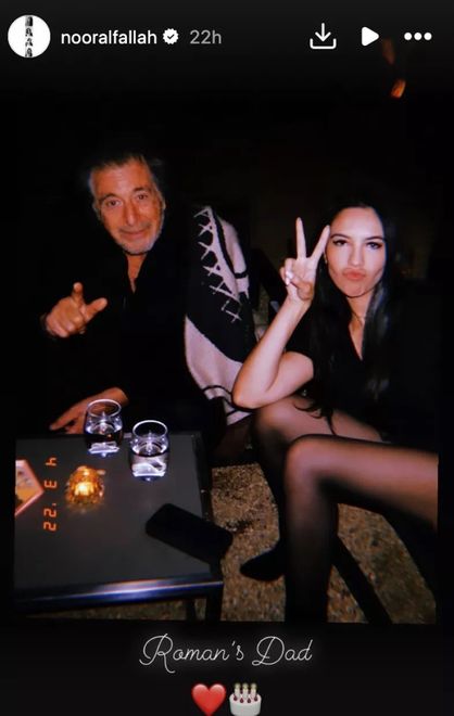 Al Pacino świętował urodziny z Noor Alfallah