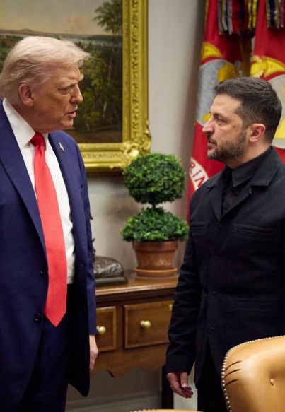 Taką mapę Ukrainy ma Trump w swoim gabinecie. najważniejszy wątek rozmów