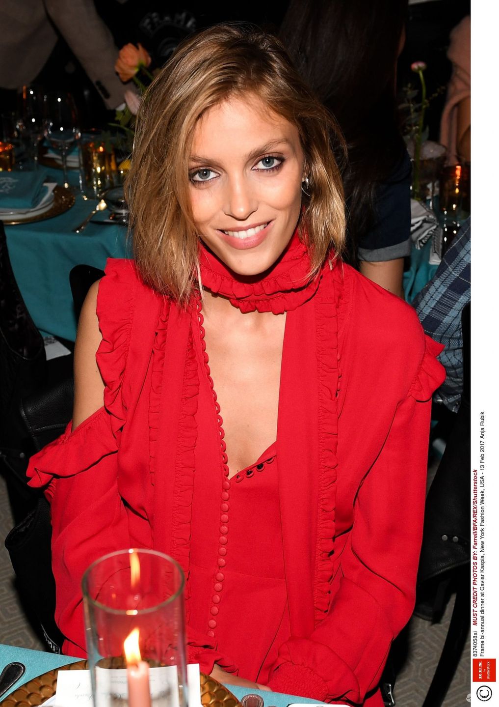 Anja Rubik podczas New York Fashion Week