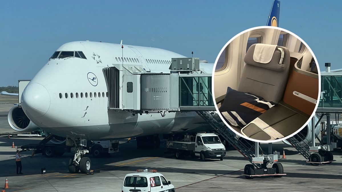 Boeing 747-8 Lufthansy na lotnisku w Buenos Aires (EZE)