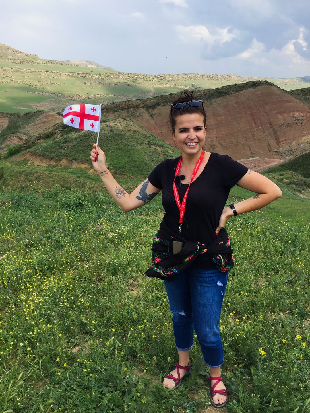 Ania Sabouri na gruzińskich stepach