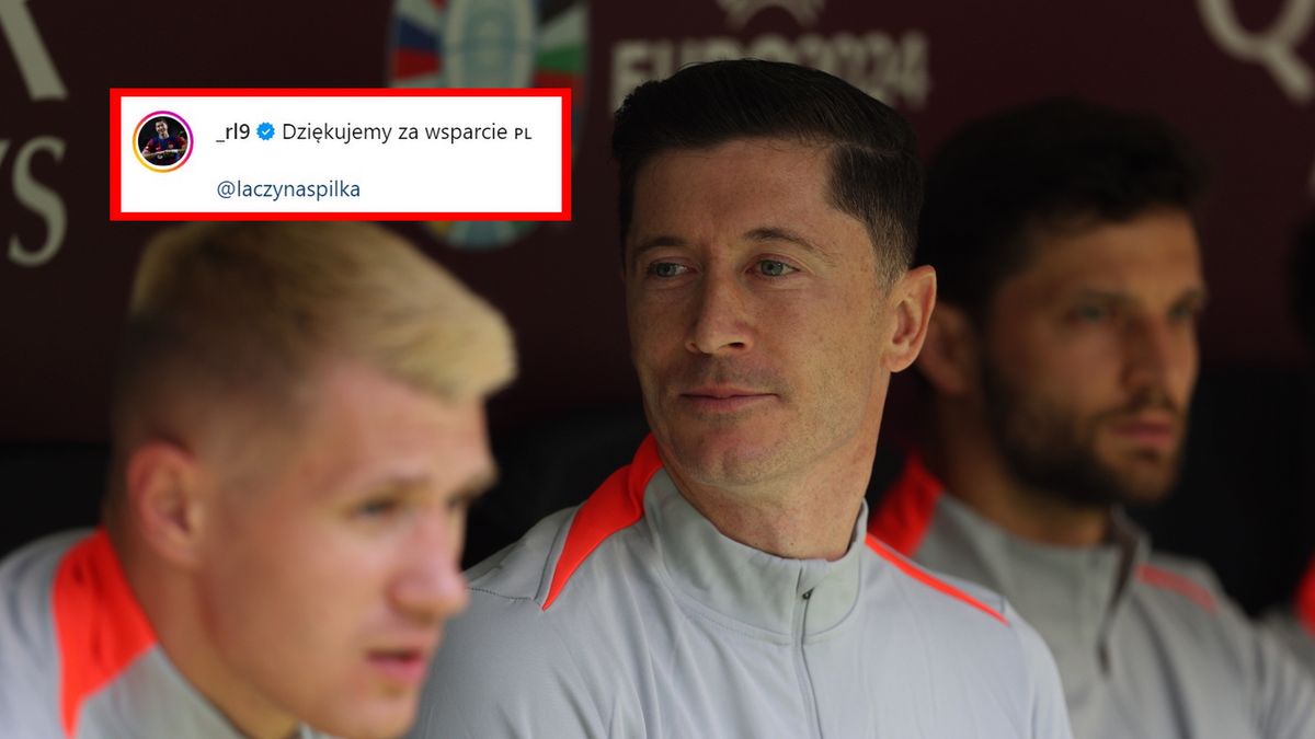 PAP / Leszek Szymański / Robert Lewandowski podczas meczu Polska - Holandia na Euro 2024